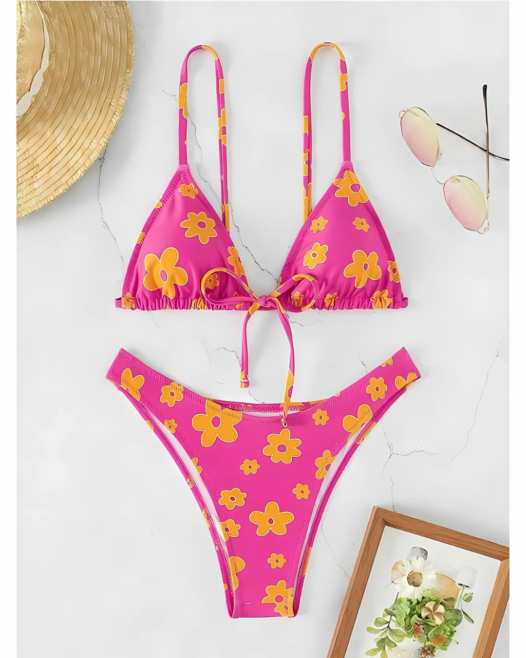 Sandy Bikini - Pink Flower