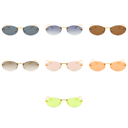 Vela Alta – Frameless Elliptical Luxury Sunglasses